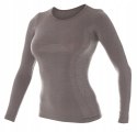 Koszulka damska WEŁNIANA termo BRUBECK LS11610 - L