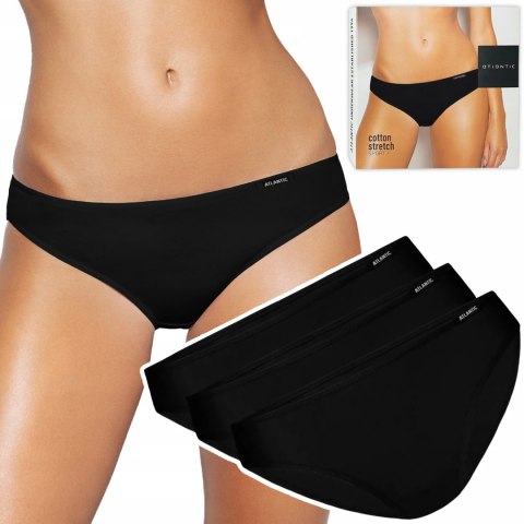 Majtki damskie bawełniane 3 PARY figi sport ATLANTIC 580 - L