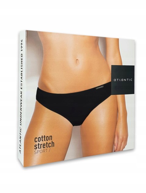 Majtki damskie bawełniane 3 PARY figi sport ATLANTIC 580 - L