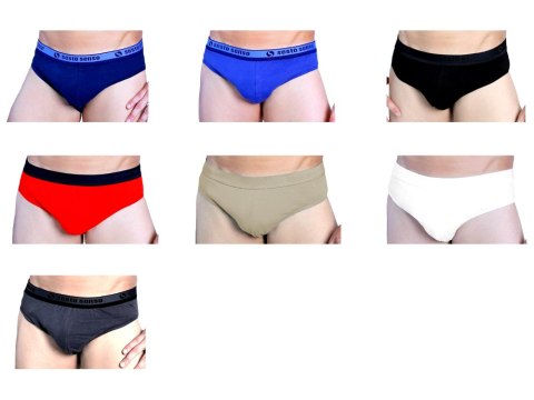 Sesto Senso Slipy Męskie Wildcat Bawełna Komfortowe Klasyczne - kolory M