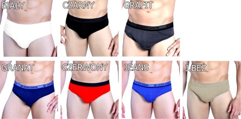 Sesto Senso Slipy Męskie Wildcat Bawełna Komfortowe Klasyczne - kolory M