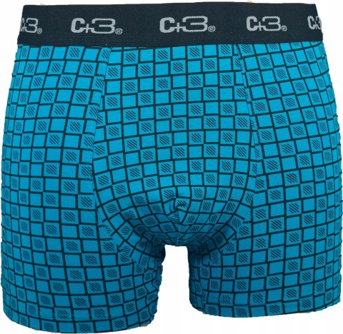 BOKSERKI MĘSKIE C+3 bawełna + lycra - 5 szt. - r M