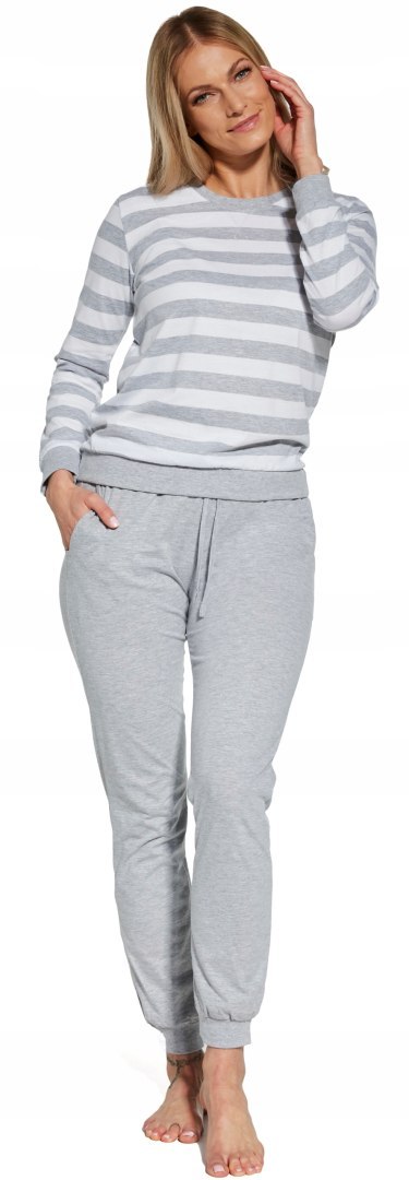 Piżama damska bawełniana DRESOWA długa CORNETTE MOLLY 634/30 - XL