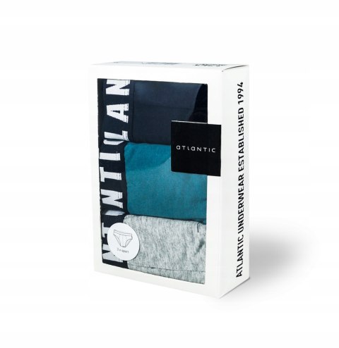 Slipy sport ATLANTIC 3MP-094 bawełniane 3-pak - M