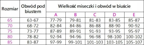Biustonosz PUSH-UP koronkowy stanik regulowany HENDERSON KASSIDY - 75F
