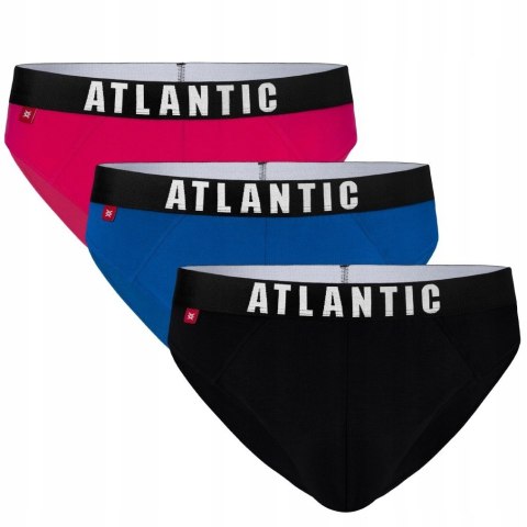 Slipy męskie 3 KOLORY majtki bawełniane sportowe ATLANTIC 3MP-094 - M