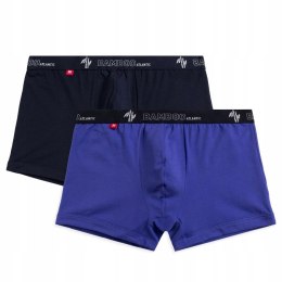 Bokserki męskie BAMBUSOWE 2-PAK szorty ATLANTIC 2MH-1187 - XXL