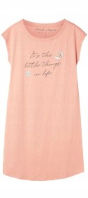 Koszula nocna damska 100% BAWEŁNA z krótkim rękawem HENDERSON ADORE - XL