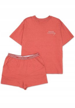 Piżama damska letnia 100% BAWEŁNA z krótkim rękawem HENDERSON ABSTRACT - XL