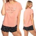 Piżama damska letnia 100% BAWEŁNA z krótkim rękawem HENDERSON ADORE - XL