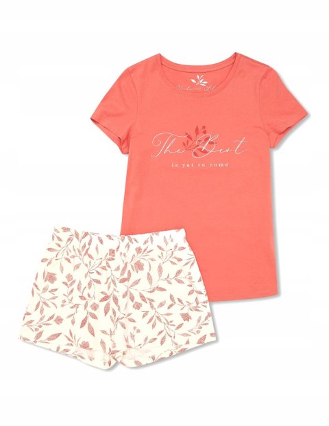 Piżama damska letnia 100% BAWEŁNA z krótkim rękawem HENDERSON ARLY - S