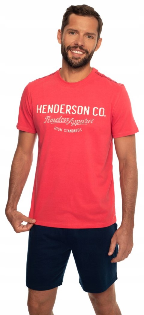 Piżama męska 100% BAWEŁNA z krótkim rękawem HENDERSON CREED - M Piżama męska 100% BAWEŁNA z krótkim rękawem HENDERSON CREED - M