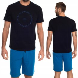 Piżama męska 100% BAWEŁNA z krótkim rękawem HENDERSON EARTH - XL