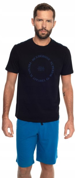 Piżama męska 100% BAWEŁNA z krótkim rękawem HENDERSON EARTH - M