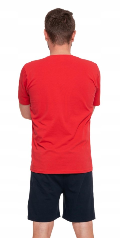 Piżama męska bawełniana z krótkim rękawem i guzikami MORAJ - XXL Piżama męska bawełniana z krótkim rękawem i guzikami MORAJ - XXL