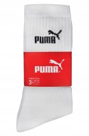 Skarpety długie sportowe 3-PAK białe PUMA CREW SOCK - 35-38