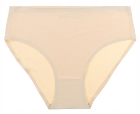 Figi damskie 3 PARY laserowo cięte majtki gładkie MAXI BIKINI MORAJ - L