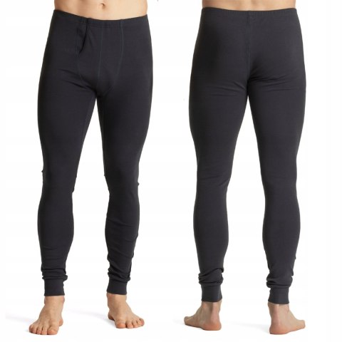 Kalesony męskie bawełniane ciepłe ATLANTIC 011 grafitowe - XXL