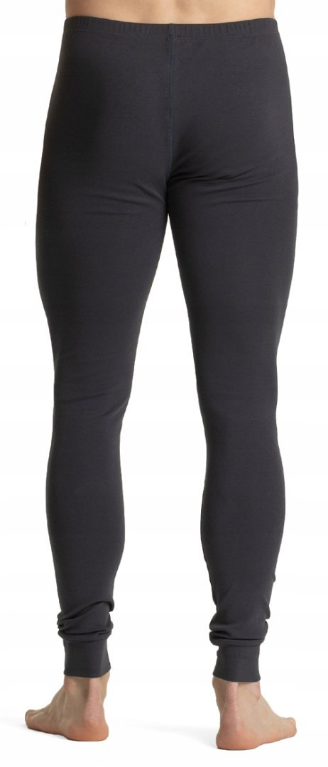 Kalesony męskie bawełniane ciepłe ATLANTIC 011 grafitowe - L