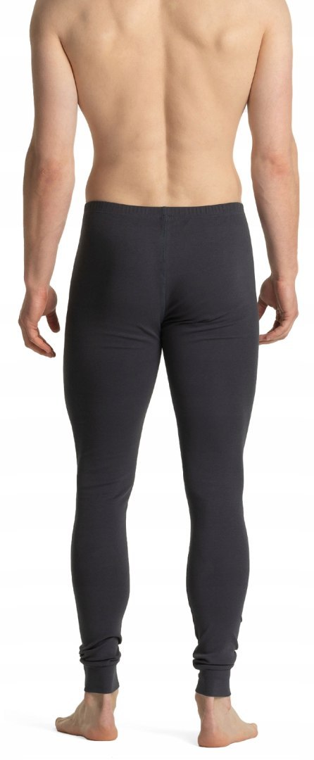 Kalesony męskie bawełniane ciepłe ATLANTIC 011 grafitowe - L