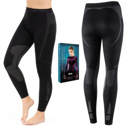 Spodnie damskie TERMOAKTYWNE legginsy sportowe BRUBECK DRY - L