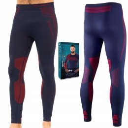 Spodnie męskie TERMOAKTYWNE długie sportowe szybkoschnące BRUBECK DRY - XL