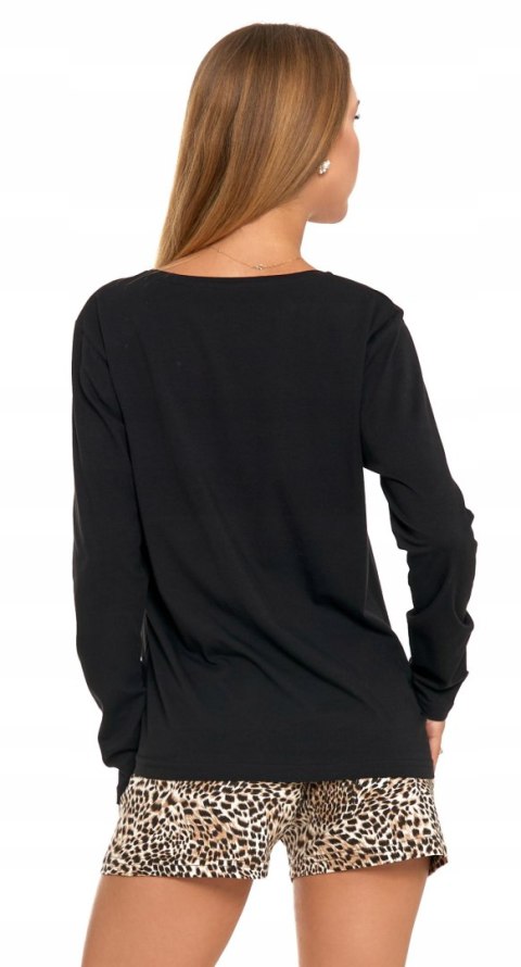 Piżama damska z długim rękawem w PANTERKĘ bawełniana MORAJ - XL