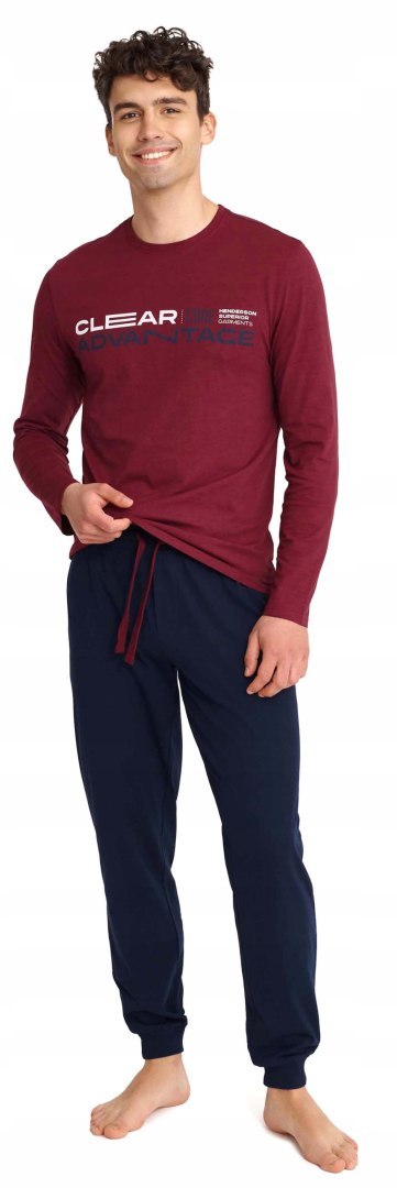 Piżama męska bawełniana długi rękaw HENDERSON IMMUNE - XL Piżama męska bawełniana długi rękaw HENDERSON IMMUNE - XL