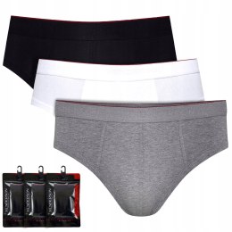 Slipy Męskie bawełna HENDERSON RED LINE 3-PAK - XL