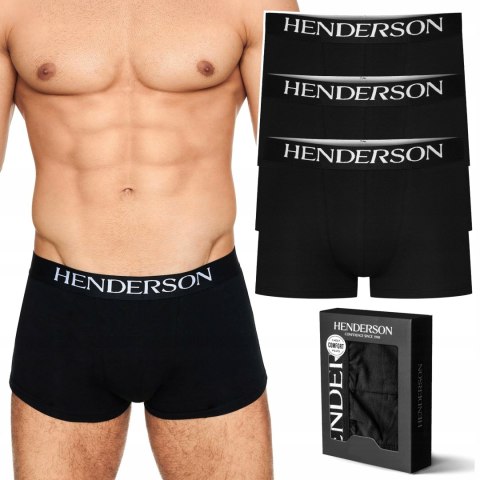 Bokserki męskie 3 PARY bawełniane krótkie HENDERSON MAN 35039 - XL