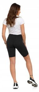Kolarki damskie krótkie LEGGINSY sportowe szorty wysoki stan MORAJ - L/XL