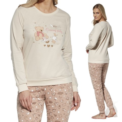 Piżama Damska Bawełniana CORNETTE długi rękaw - L