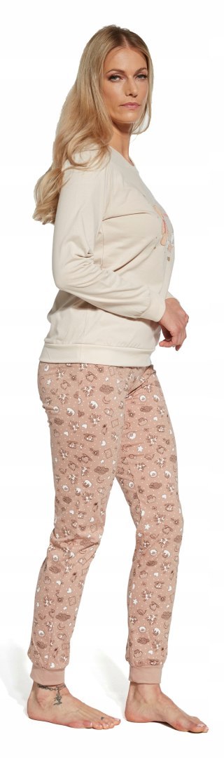 Piżama Damska Bawełniana CORNETTE długi rękaw - L