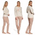 Piżama Damska Bawełniana CORNETTE długi rękaw - L