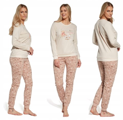 Piżama Damska Bawełniana CORNETTE długi rękaw - L