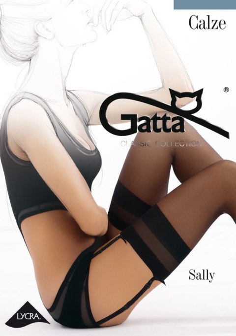 Gatta SALLY - Pończochy do paska Lycra półmat 15 DEN Gatta SALLY - Pończochy do paska Lycra półmat 15 DEN