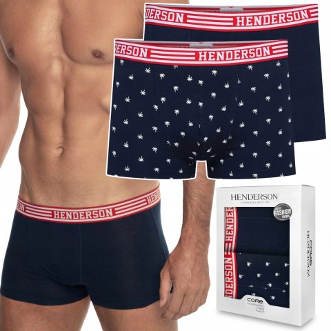 Bokserki męskie bawełniane HENDERSON 41273 CARTER 2-PAK - XXL