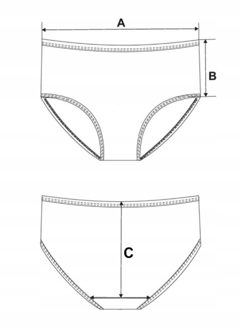 Figi damskie Majtki Wysoki Stan MORAJ 3-PAK - M