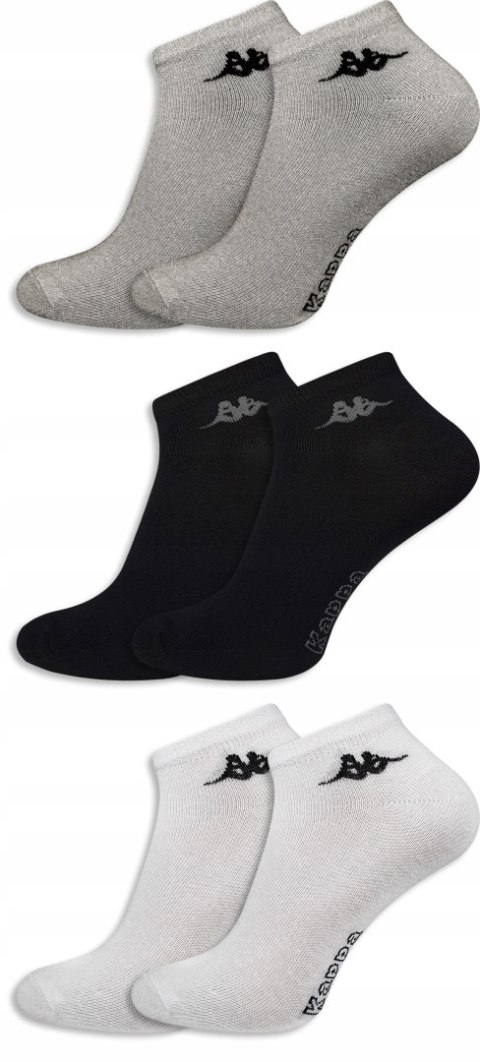 Skarpety 3-PAK zestaw KAPPA SNEAKER stopki - 39-42 Skarpety 3-PAK zestaw KAPPA SNEAKER stopki - 39-42