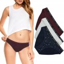 Figi damskie 3-PAK majtki HENDERSON LADIES MI-MI WZORY - S