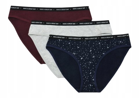 Figi damskie 3-PAK majtki HENDERSON LADIES MI-MI WZORY - S
