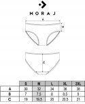 Figi damskie KORONKOWE zestaw 4 KOLORY majtki bawełniane MORAJ - M