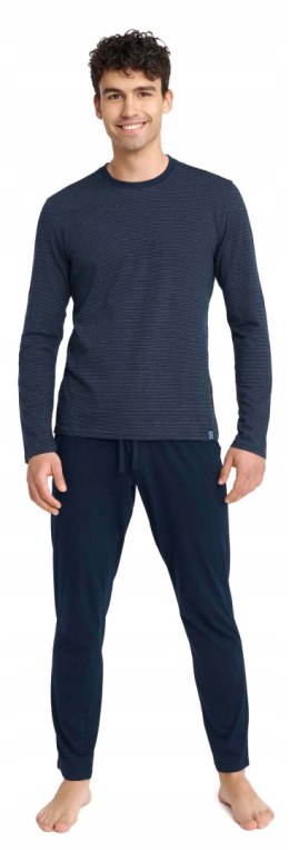 Piżama męska długi rękaw bawełna HENDERSON - XL