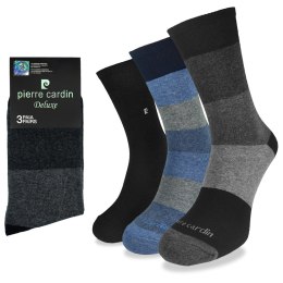 Skarpety męskie garniturowe PIERRE CARDIN 3 PARY - 39-42