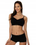 Biustonosz SPORT bezszwowy BRUBECK BRA czarny 75A