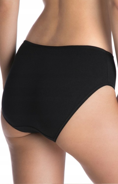 Majtki Damskie Bawełniane Figi Bikini 3 PARY Klasyczne LAMA Czarne - L