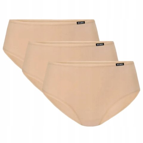 Majtki damskie bawełniane 3 PARY figi klasyczne ATLANTIC 3BLP-603 - XL Majtki damskie bawełniane 3 PARY figi klasyczne ATLANTIC 3BLP-603 - XL