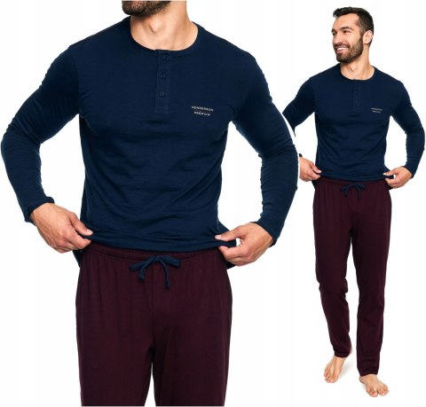 Piżama Męska Długa Bawełniana HENDERSON TACT - XL Piżama Męska Długa Bawełniana HENDERSON TACT - XL