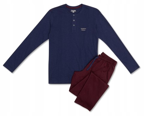 Piżama Męska Długa Bawełniana HENDERSON TACT - XL Piżama Męska Długa Bawełniana HENDERSON TACT - XL