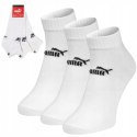 Skarpety sportowe PUMA BASIC QUARTER bawełniane ZAKOSTKI - białe r 35-38